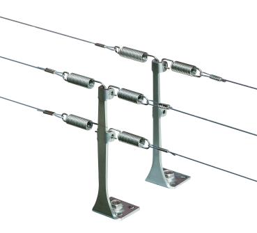 WIREX® Monohalter V4A 1-rh mit Unterflugschutz