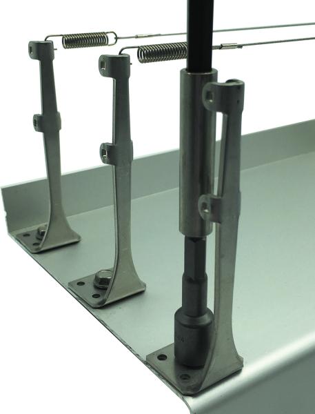 WIREX® Monohalter V4A 1-rh mit Unterflugschutz