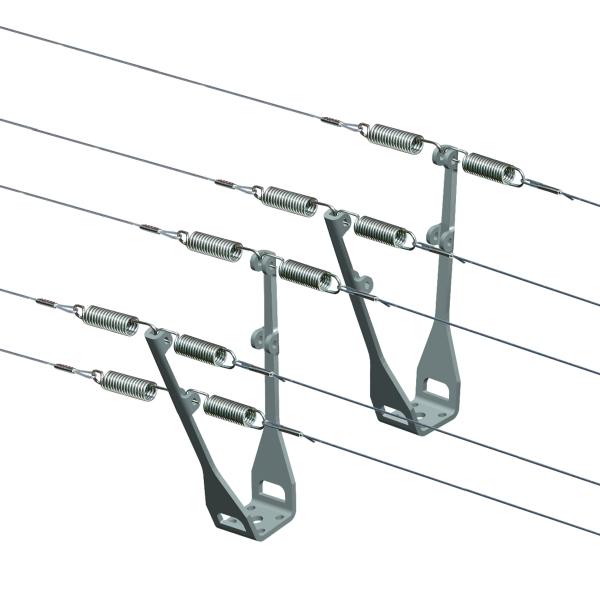 WIREX® Duohalter 2-rh V4A mit Unterflugschutz