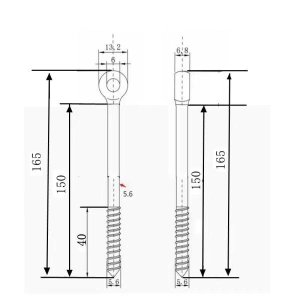 NETFIXX LowVision Schrauböse 150mm V4A